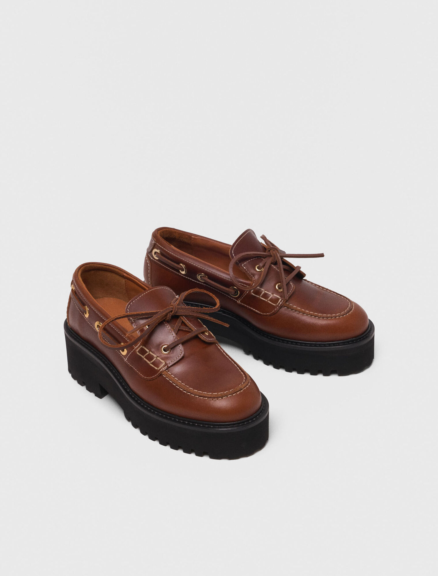 Mocassins bateau avec semelle chunky