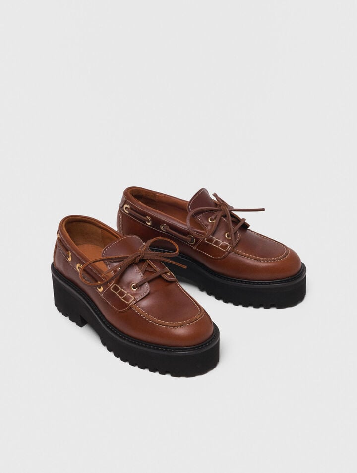 Mocassins bateau avec semelle chunky