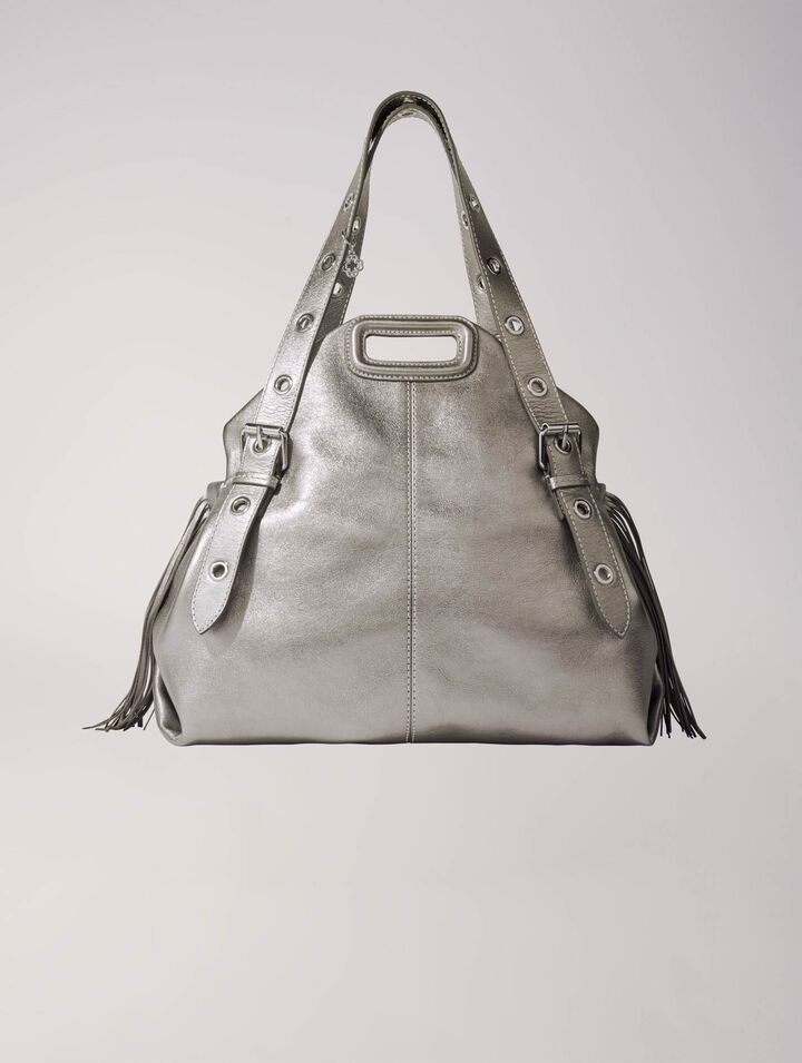 Sac Miss M XL en cuir métallisé