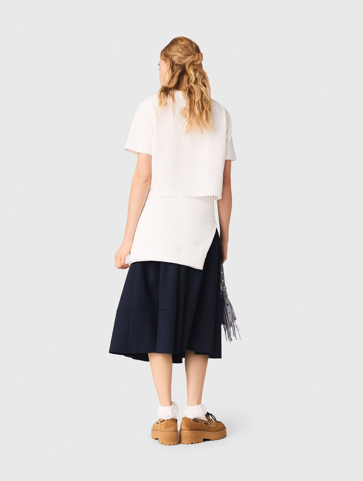 Tee-shirt &agrave; imprim&eacute; marin