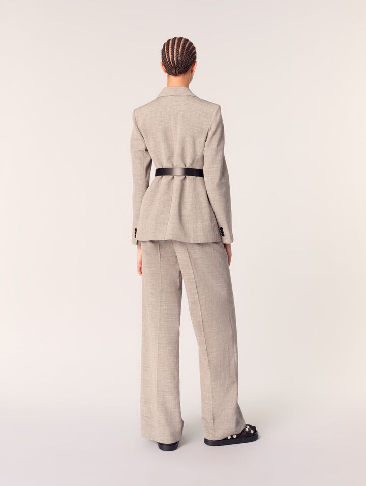 Veste tailleur avec ceinture
