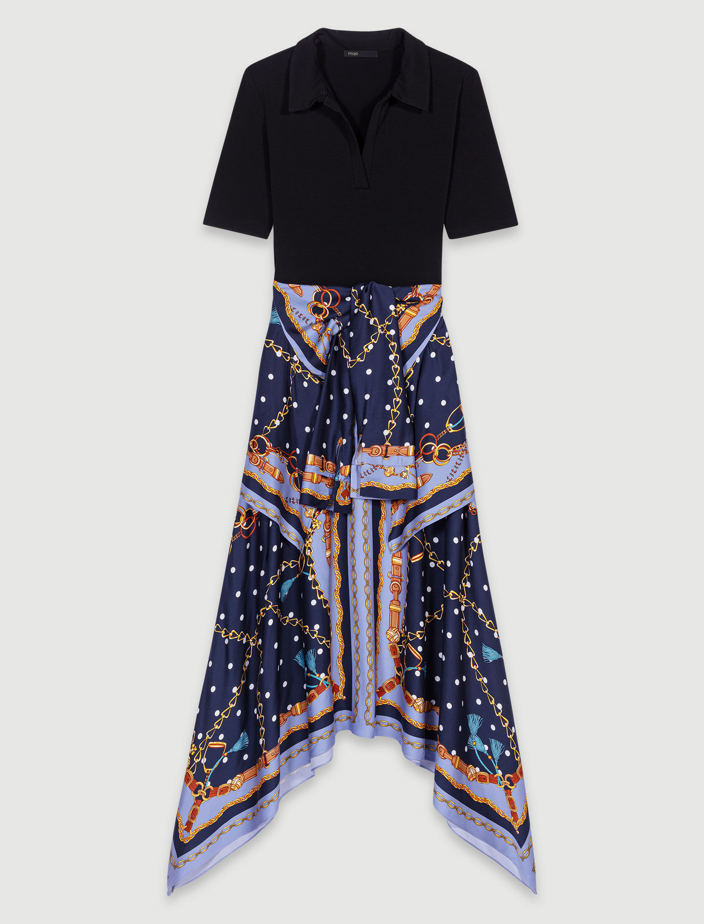 Maje robe foulard on sale