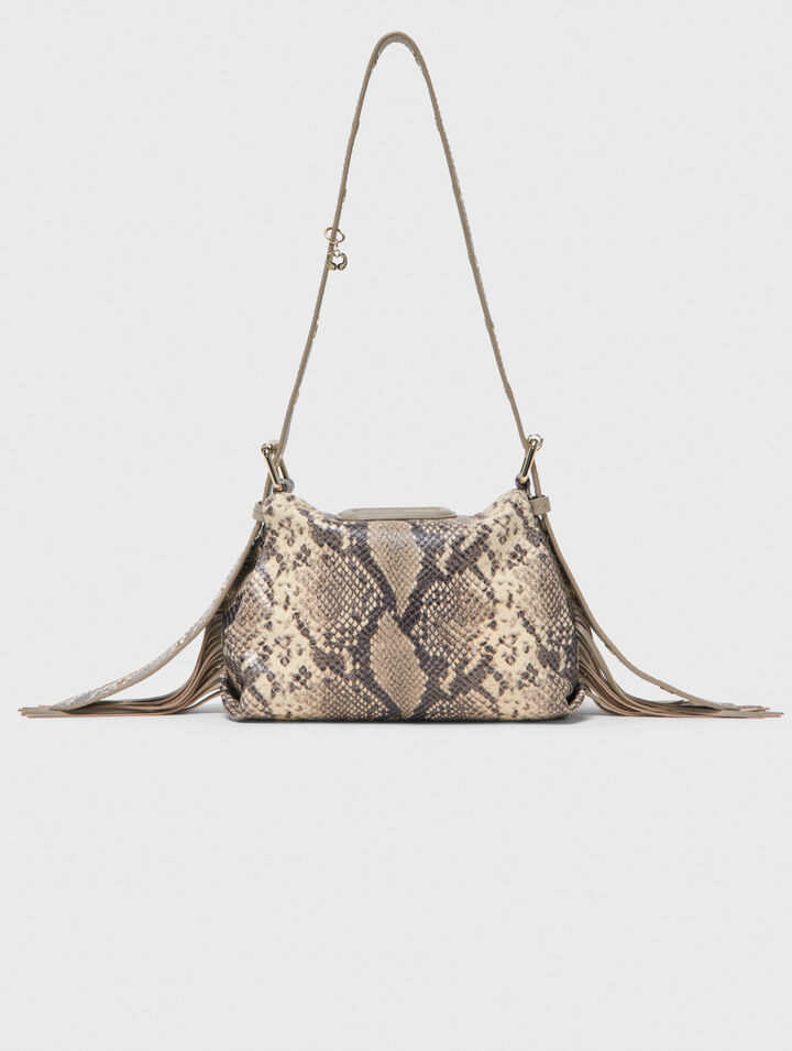 Sac Miss M mini emboss&eacute; python
