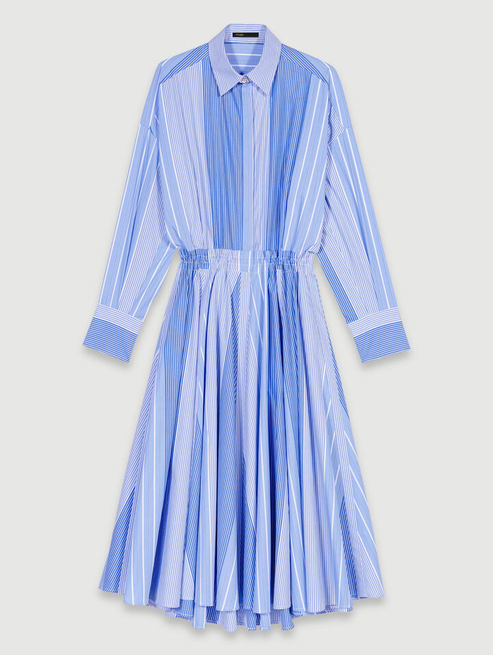 Robe longue loose à rayures 