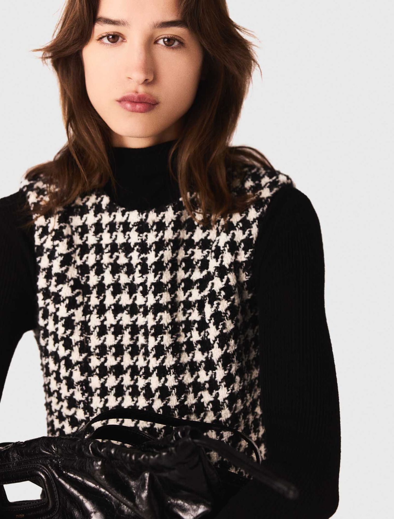 Robe en tweed évasée