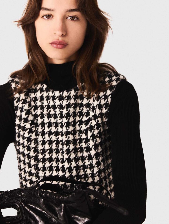 Robe en tweed évasée