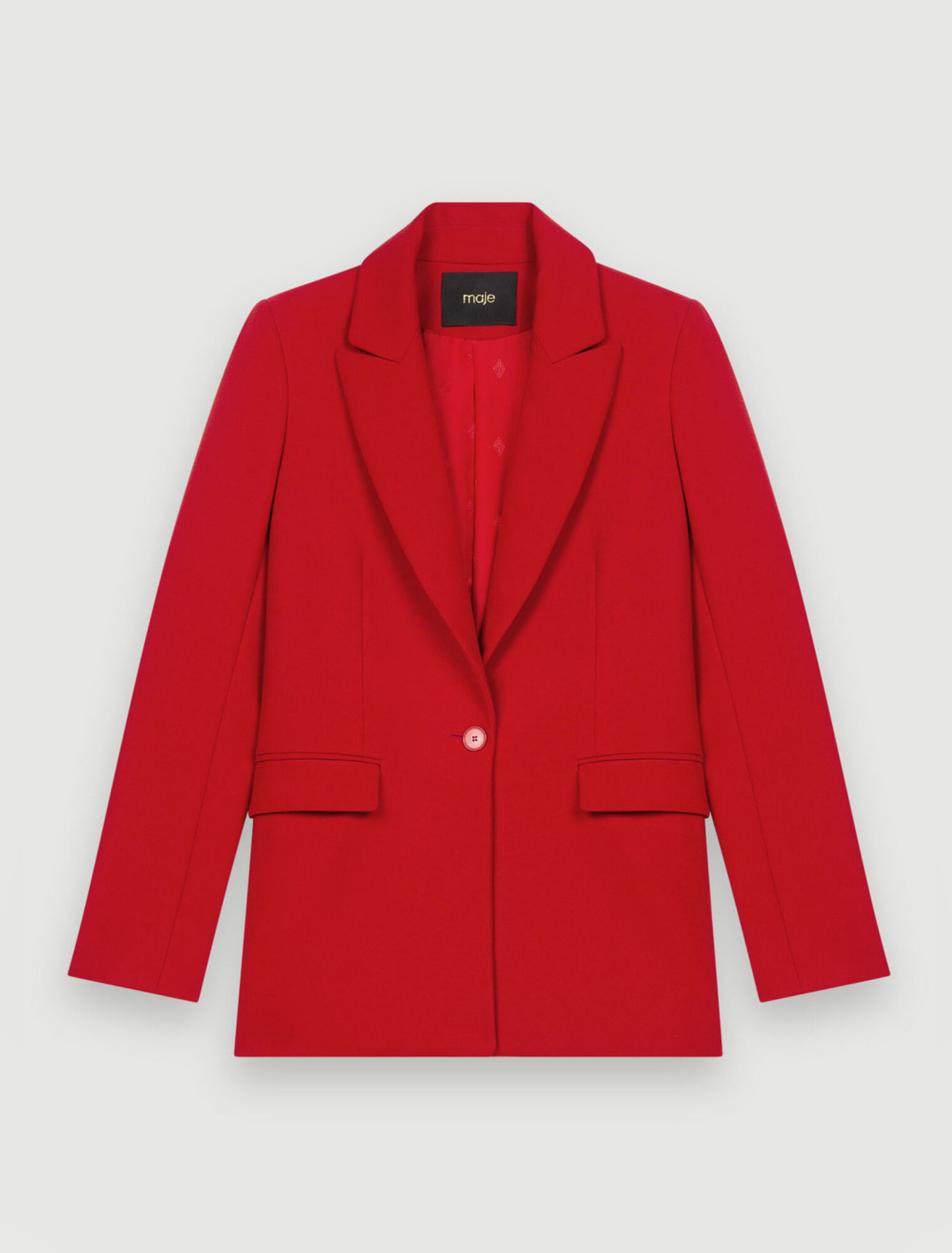 Veste de tailleur rouge