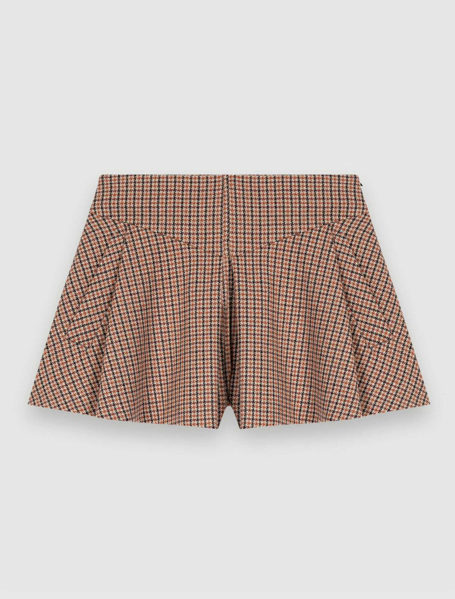 Jupe-short en pied-de-poule