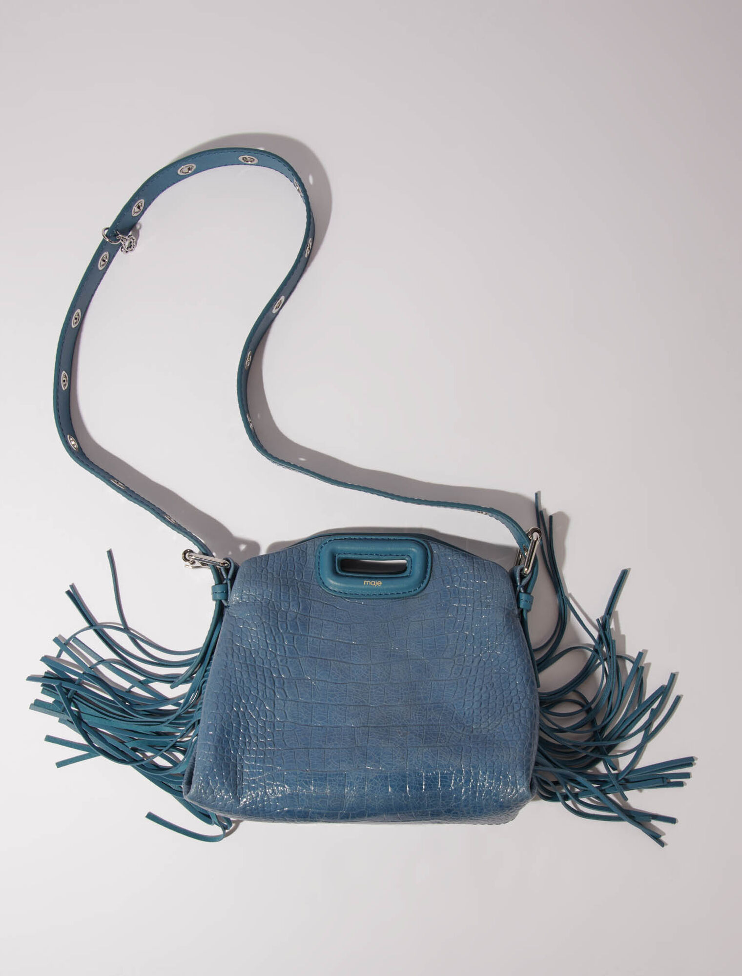 Sac Miss M Mini en cuir effet croco