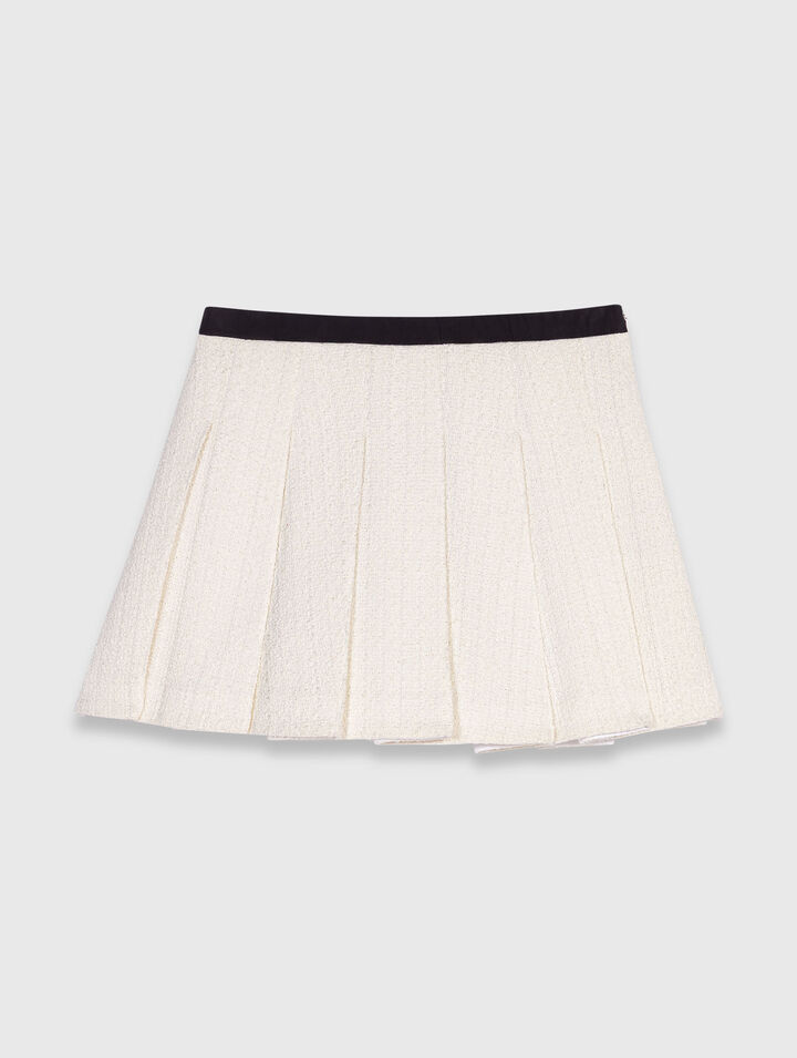 Short trompe l'œil en tweed