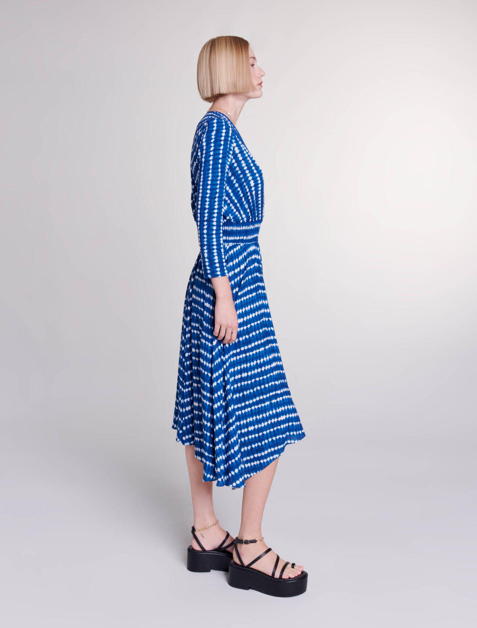 Robe longue asymétrique
