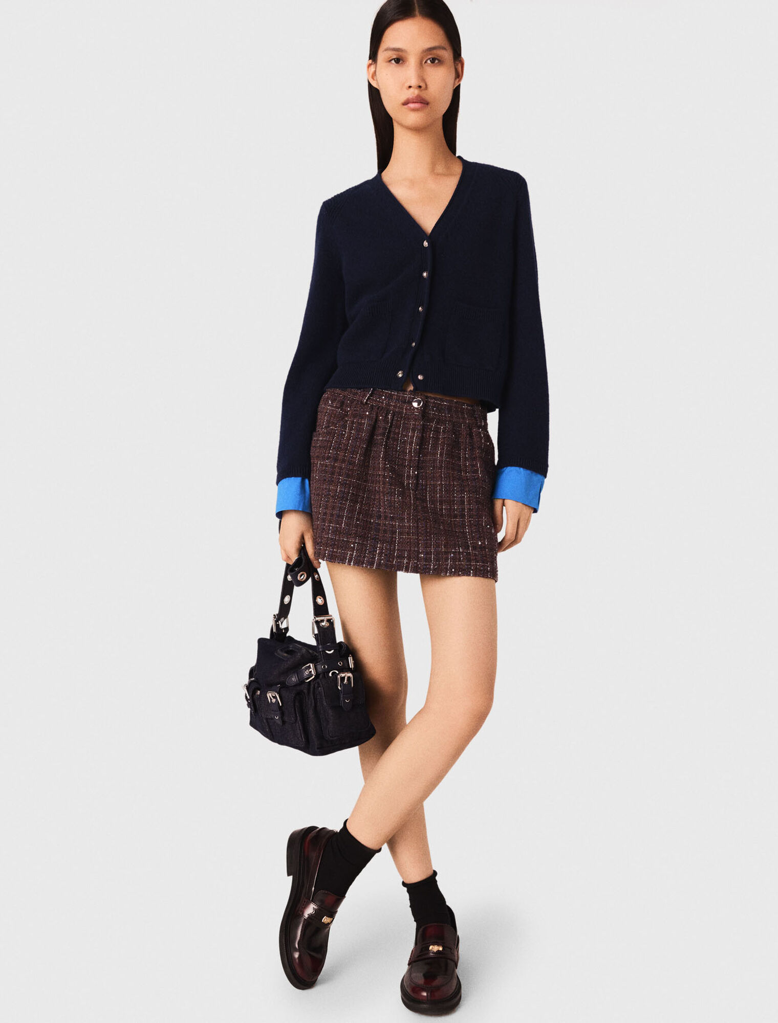 Cardigan avec détails amovibles