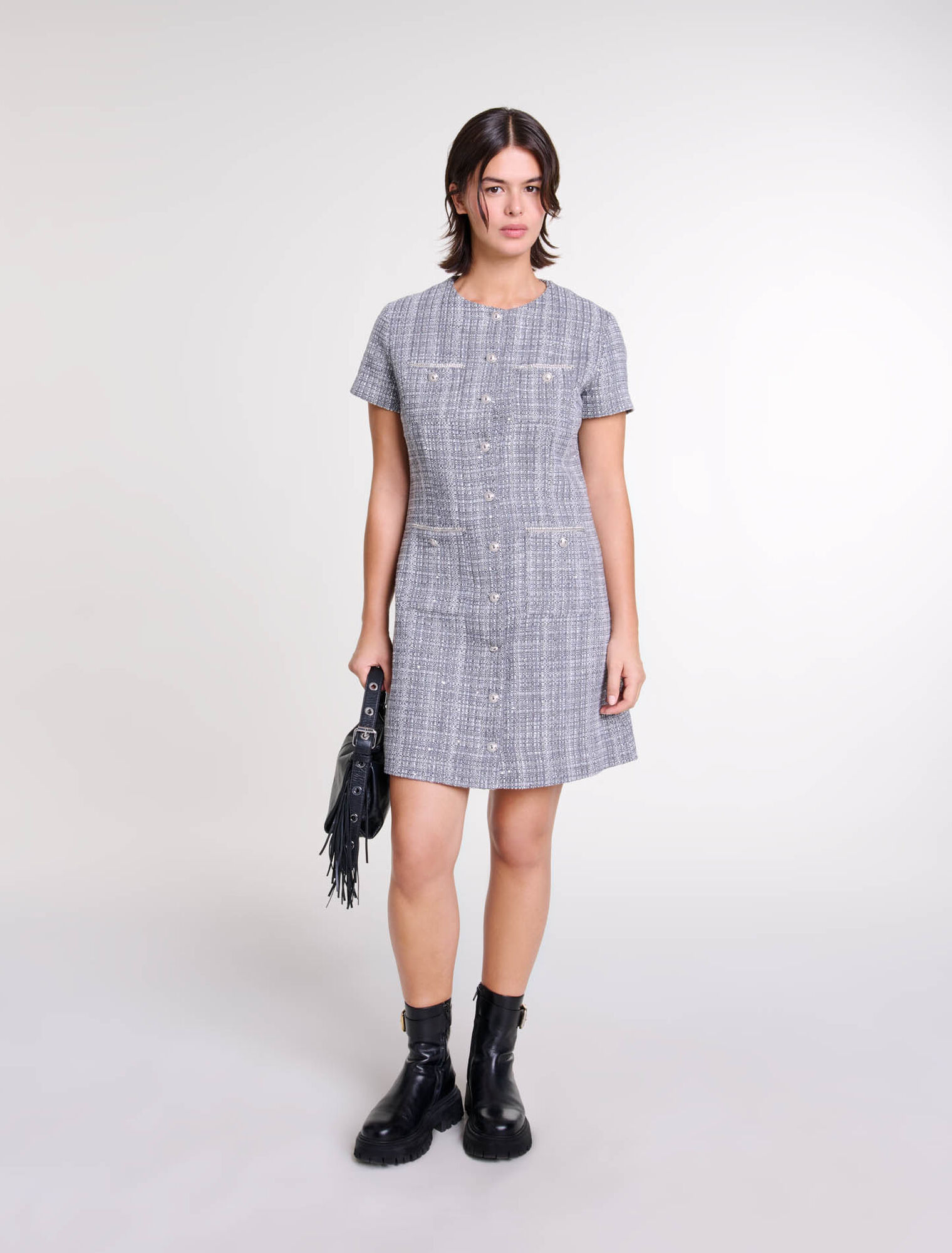 Robe en tweed