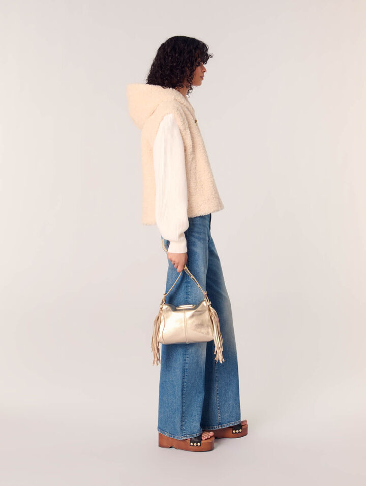 Sac Miss M Mini en cuir métal