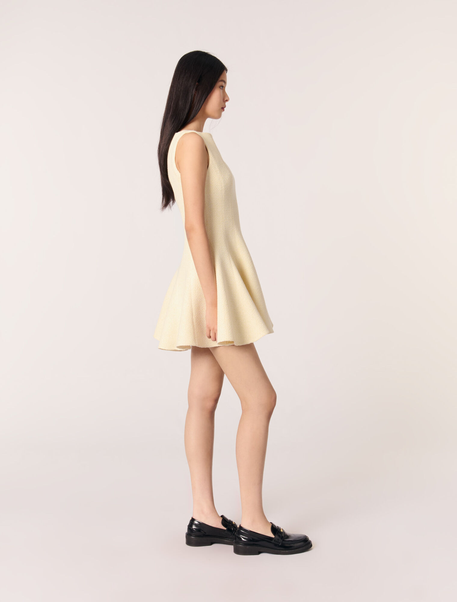 Robe courte en tweed