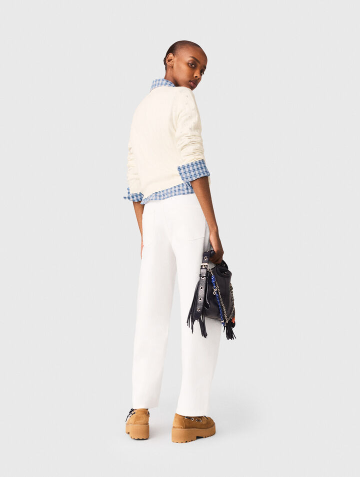 Pull avec strass all over