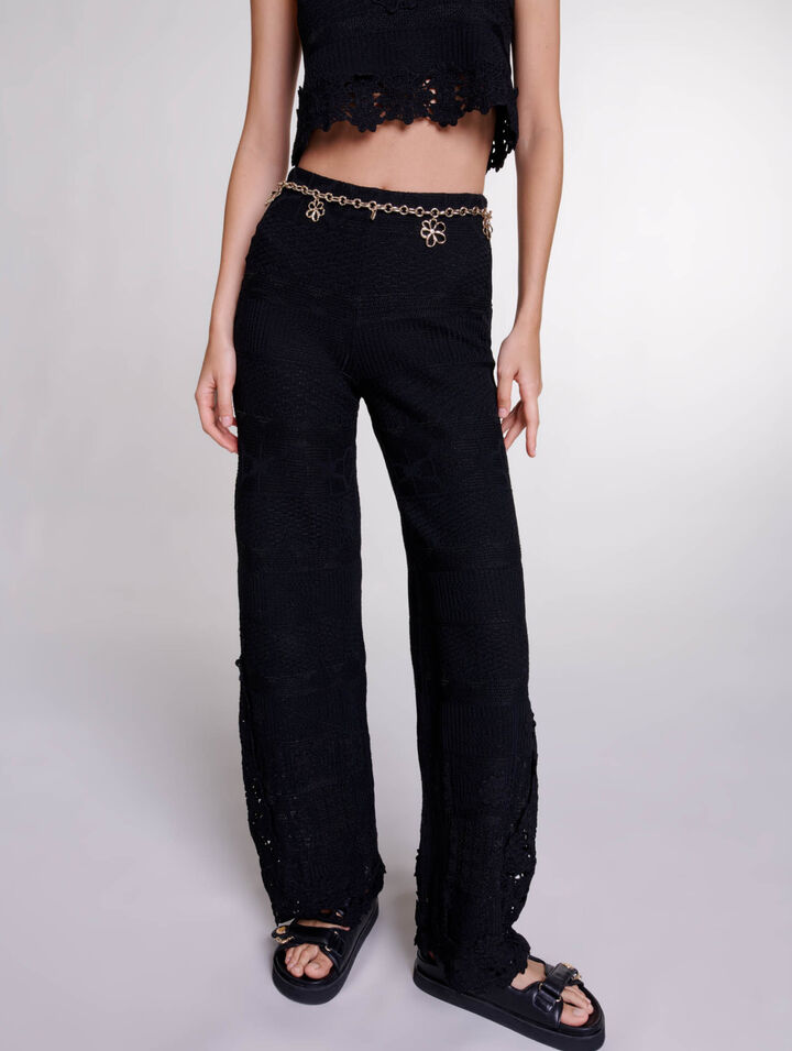 Pantalon en crochet
