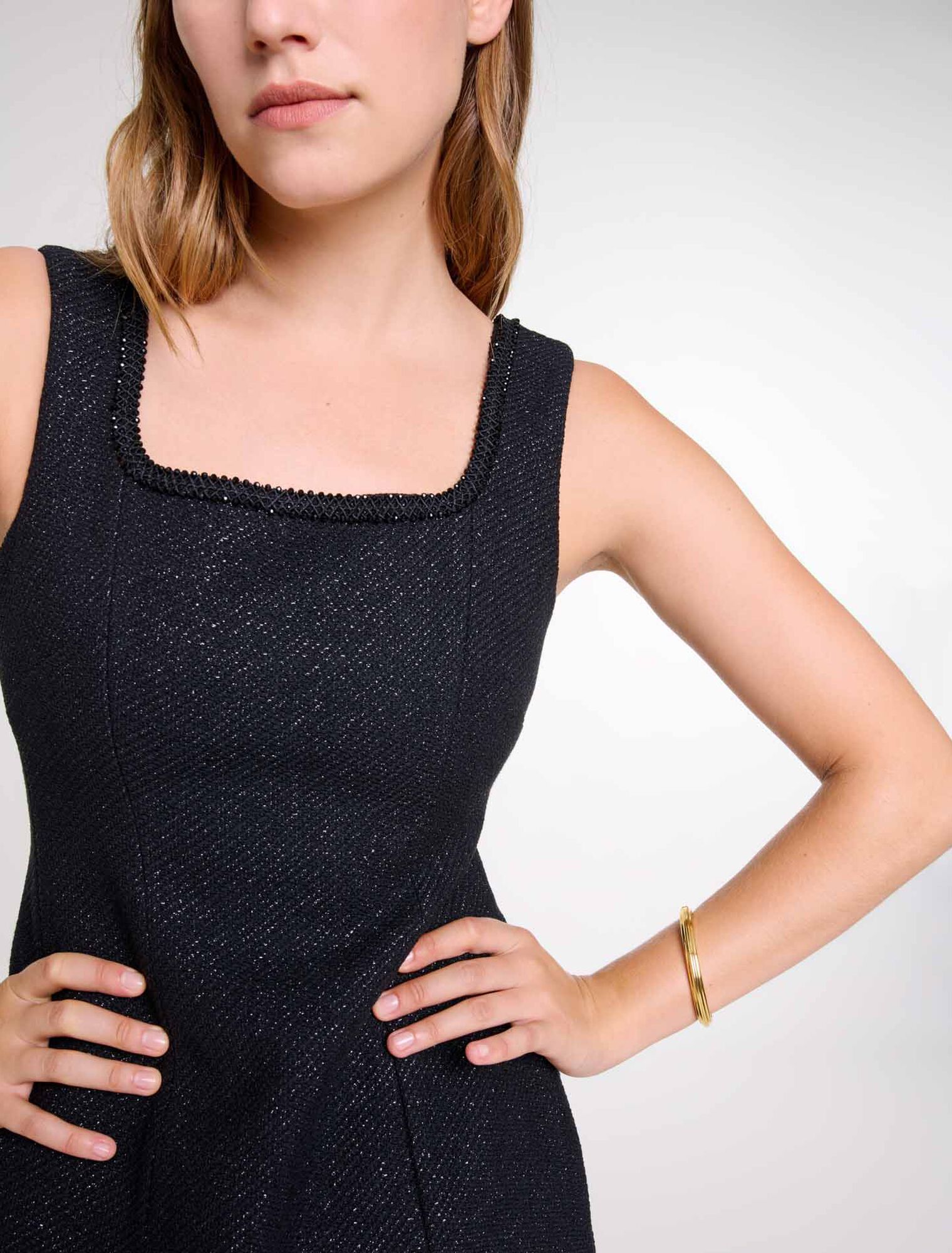 Robe courte à strass