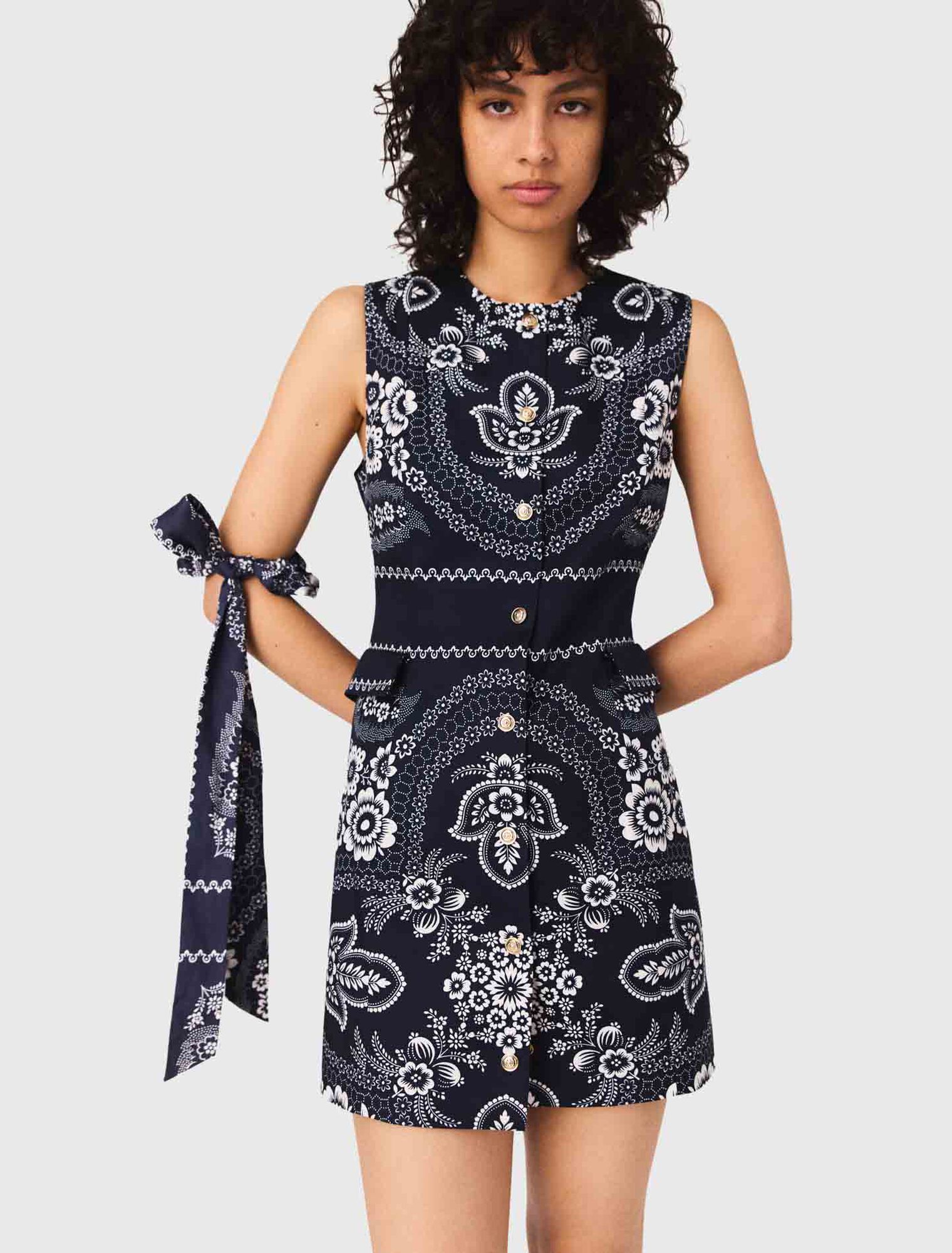 Robe droite imprimée