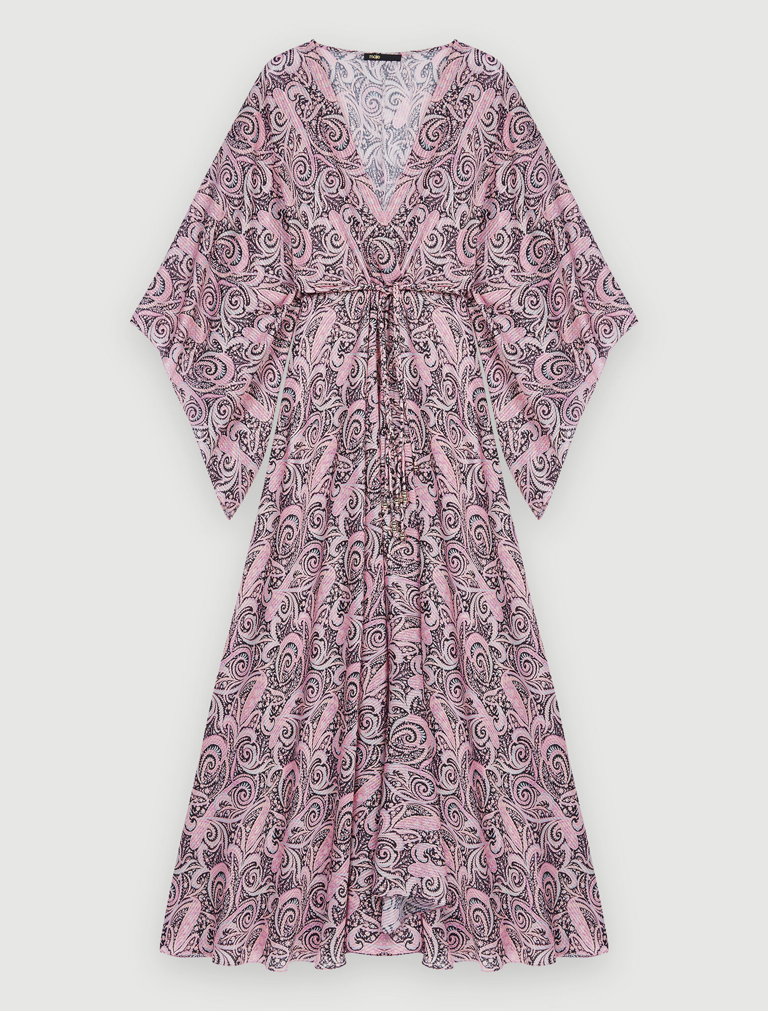 Robe foulard fluide à imprimé Paisley