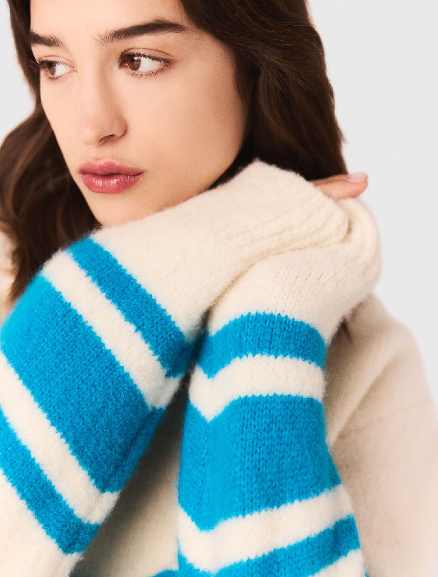 Pull ample en laine melangé