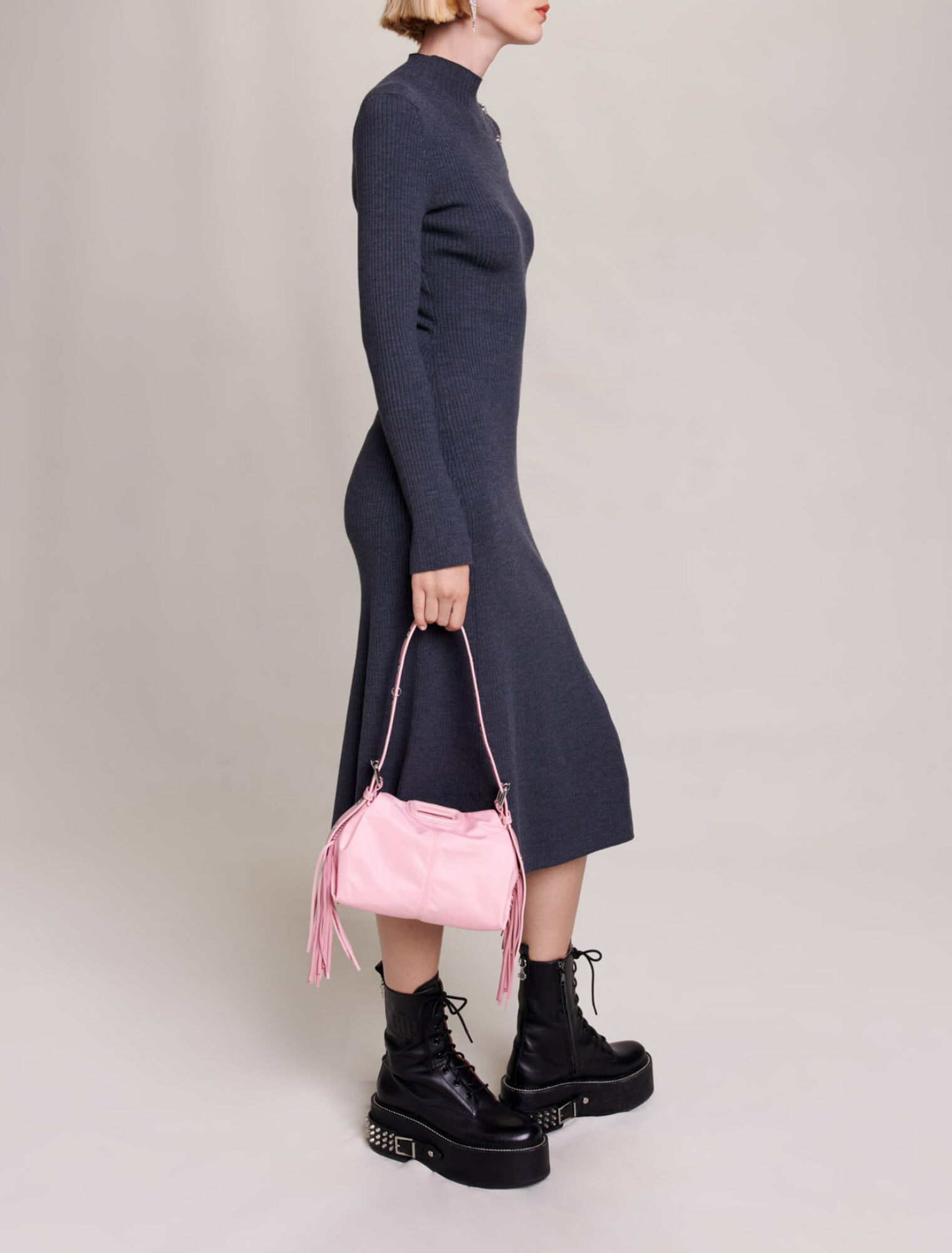 Robe longue en maille