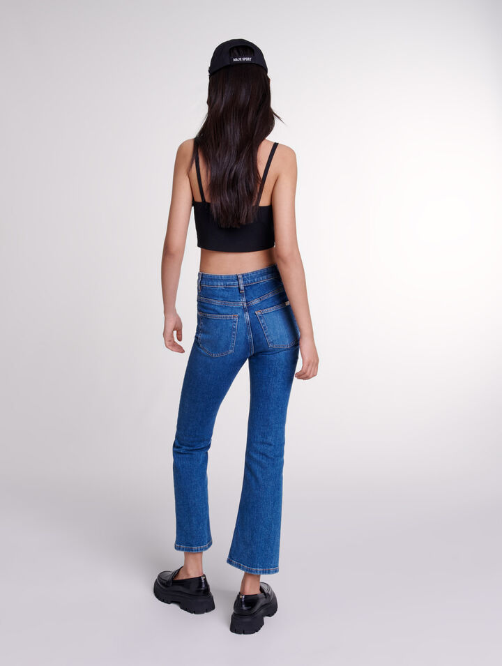 Crop top à strass