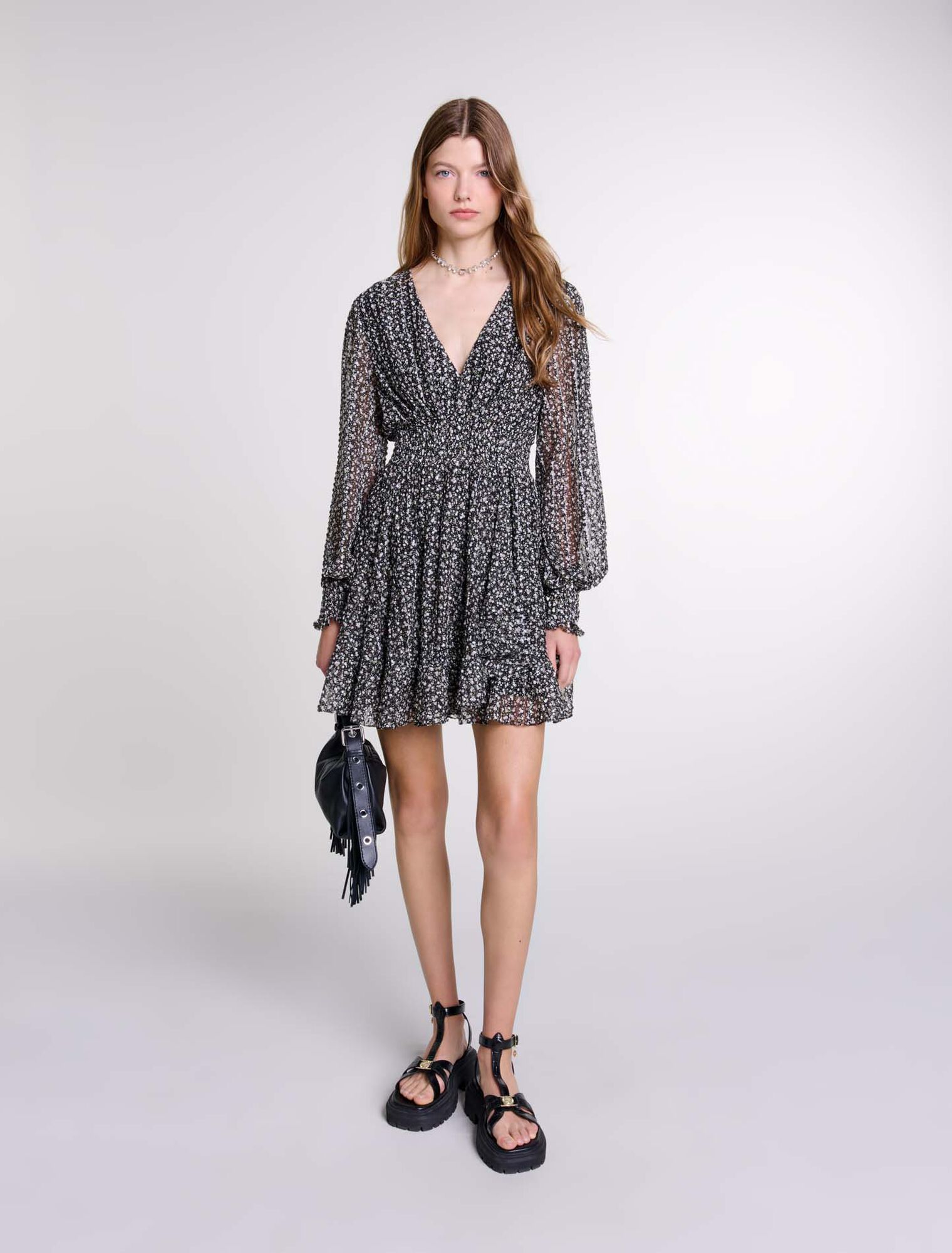 Robe courte évasée