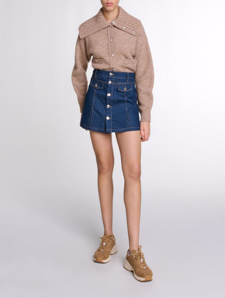 Short trompe l'&oelig;il en denim