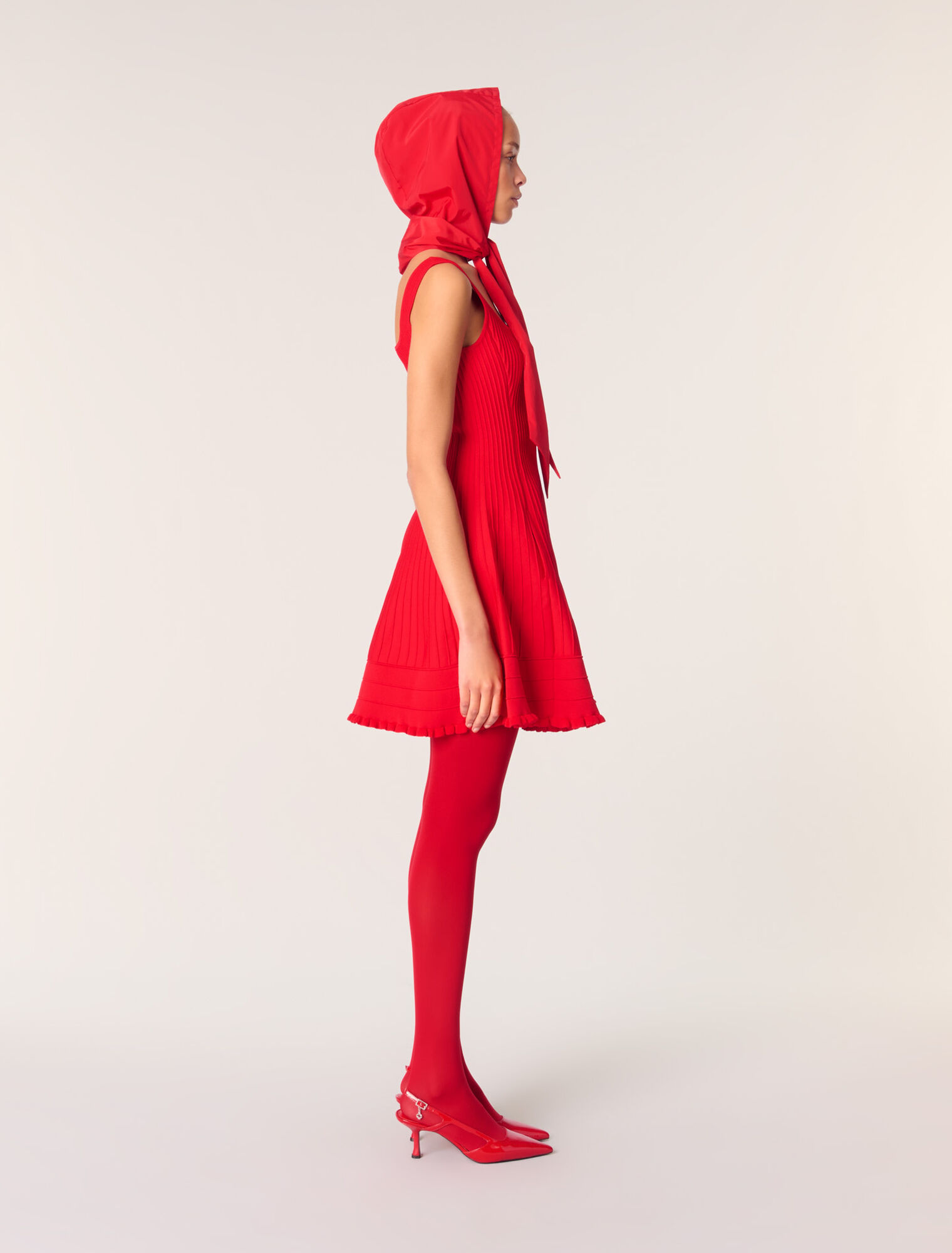 Robe courte en maille