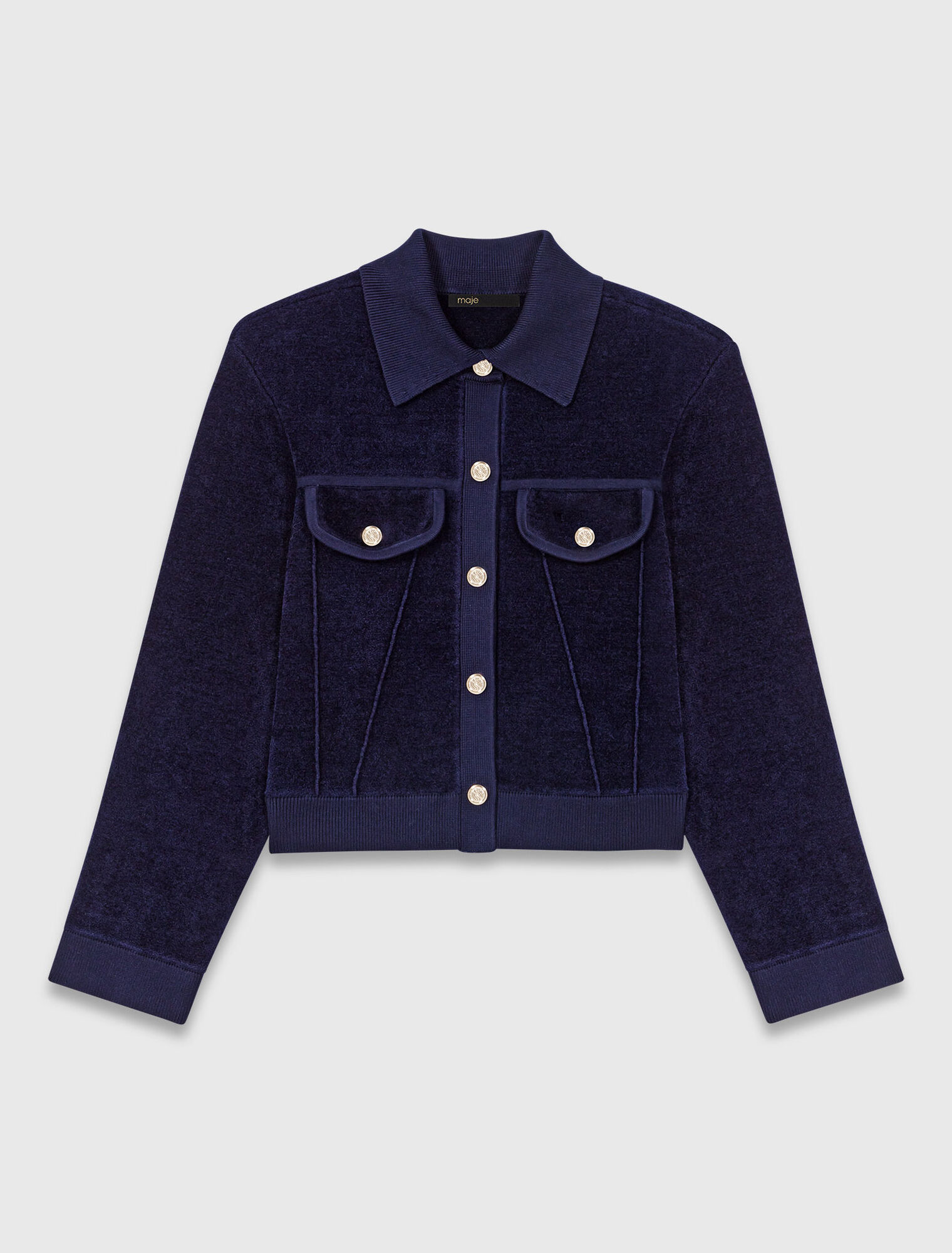 Veste courte en velours