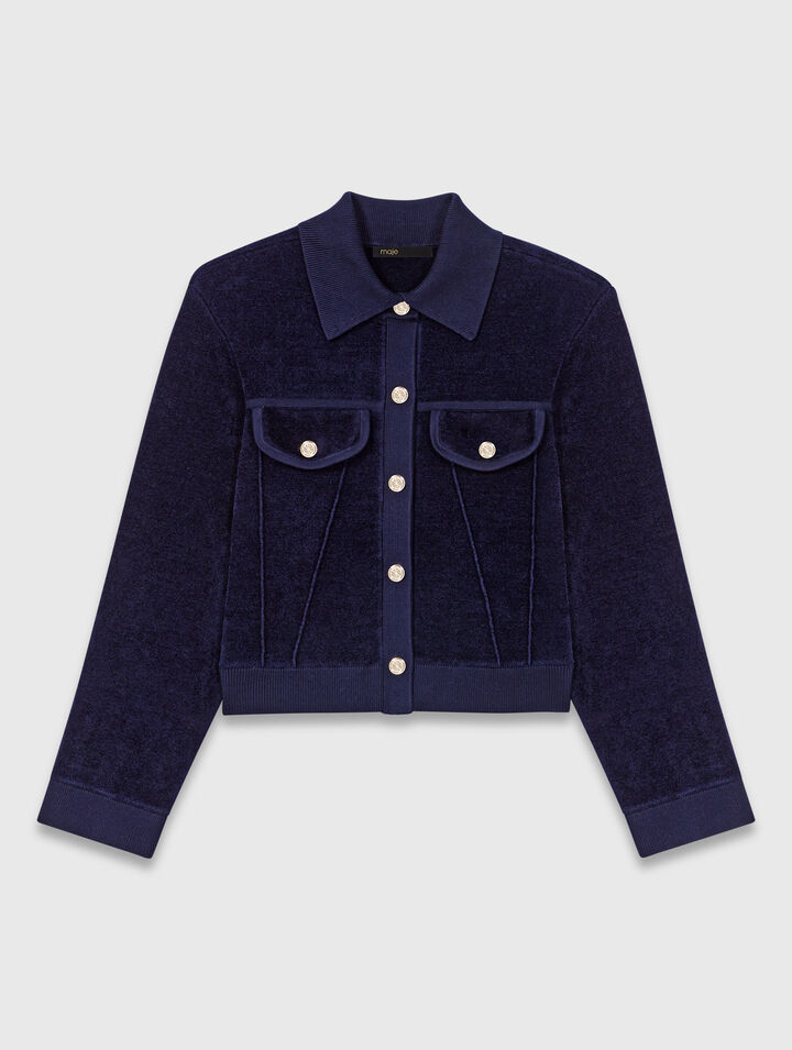 Veste courte en velours