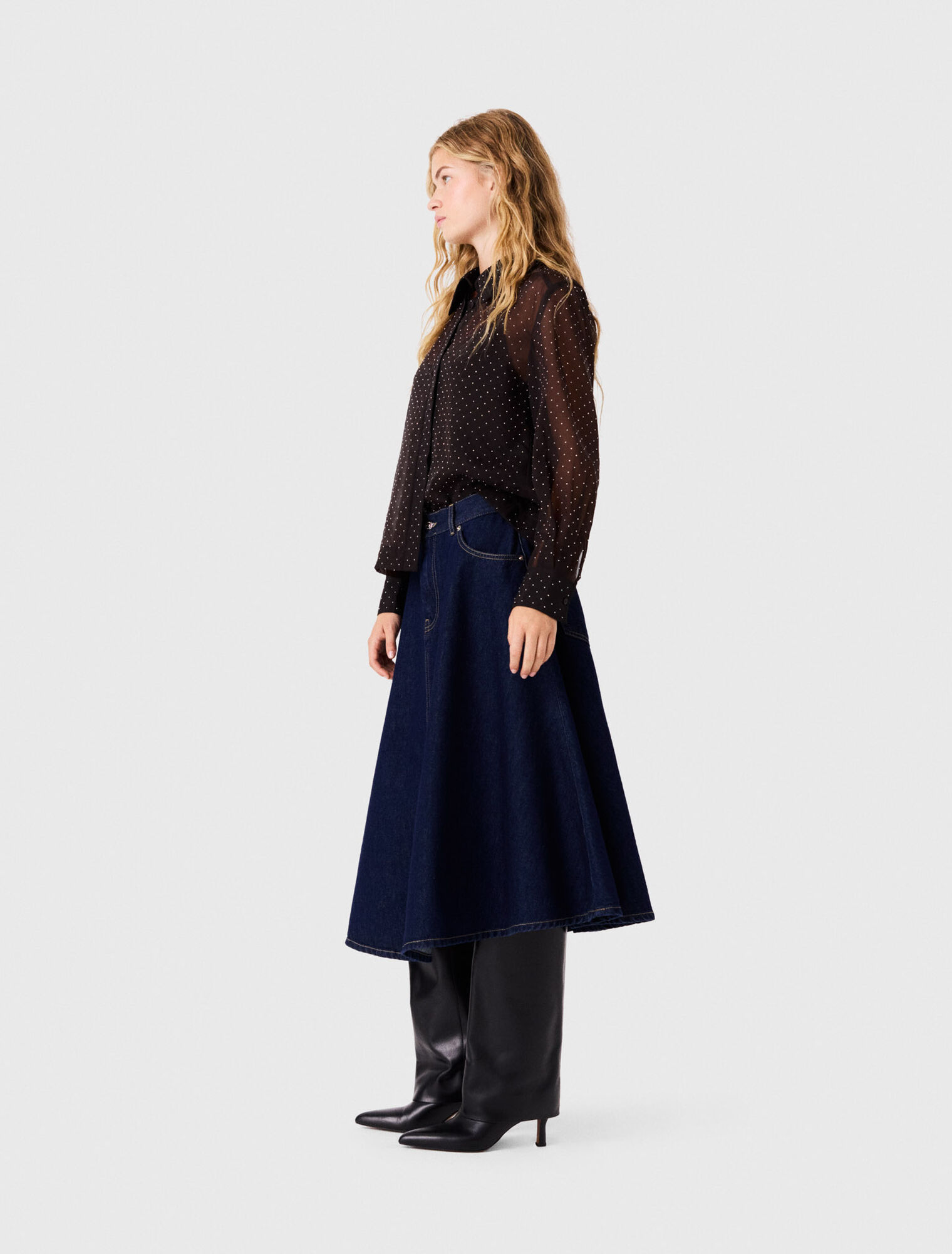 Chemise strass&eacute;e