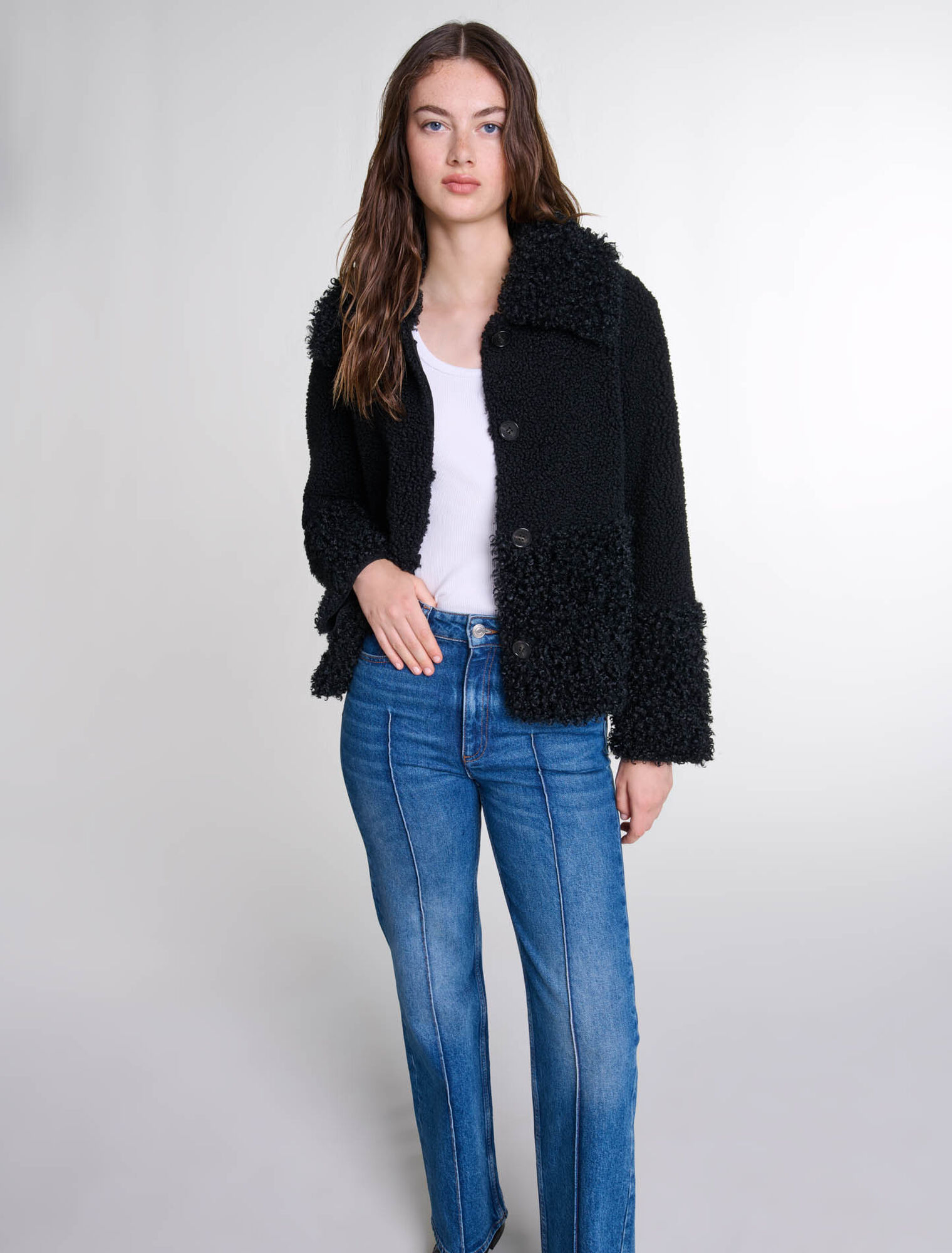 Veste en bouclette