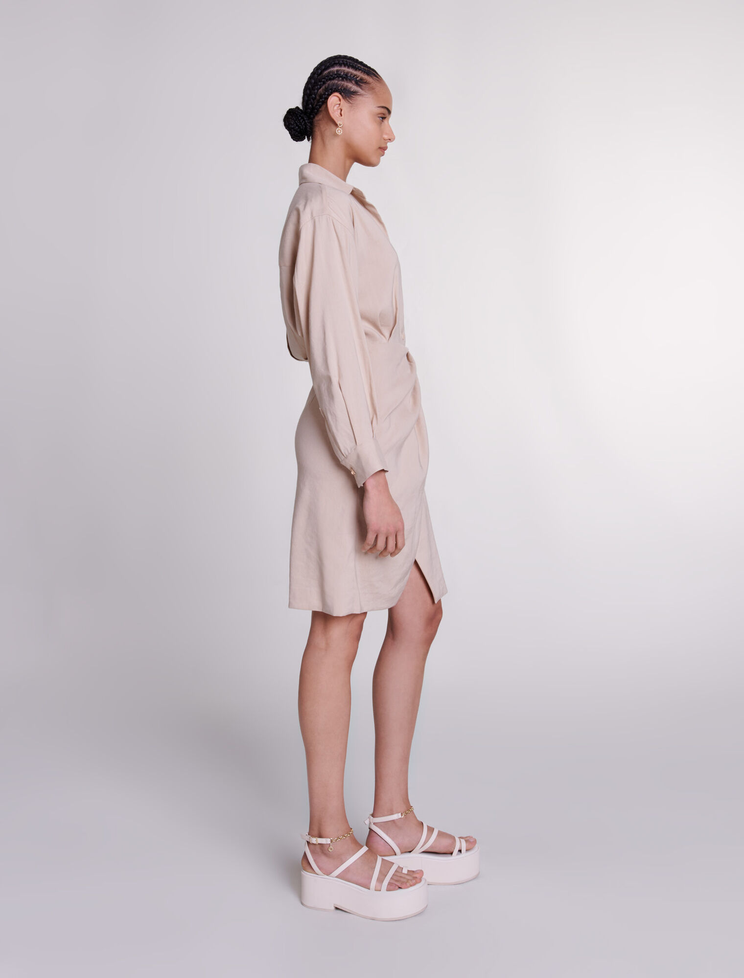 Robe midi en lin