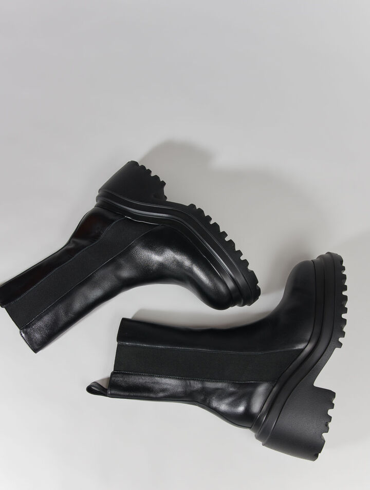 Bottines en cuir