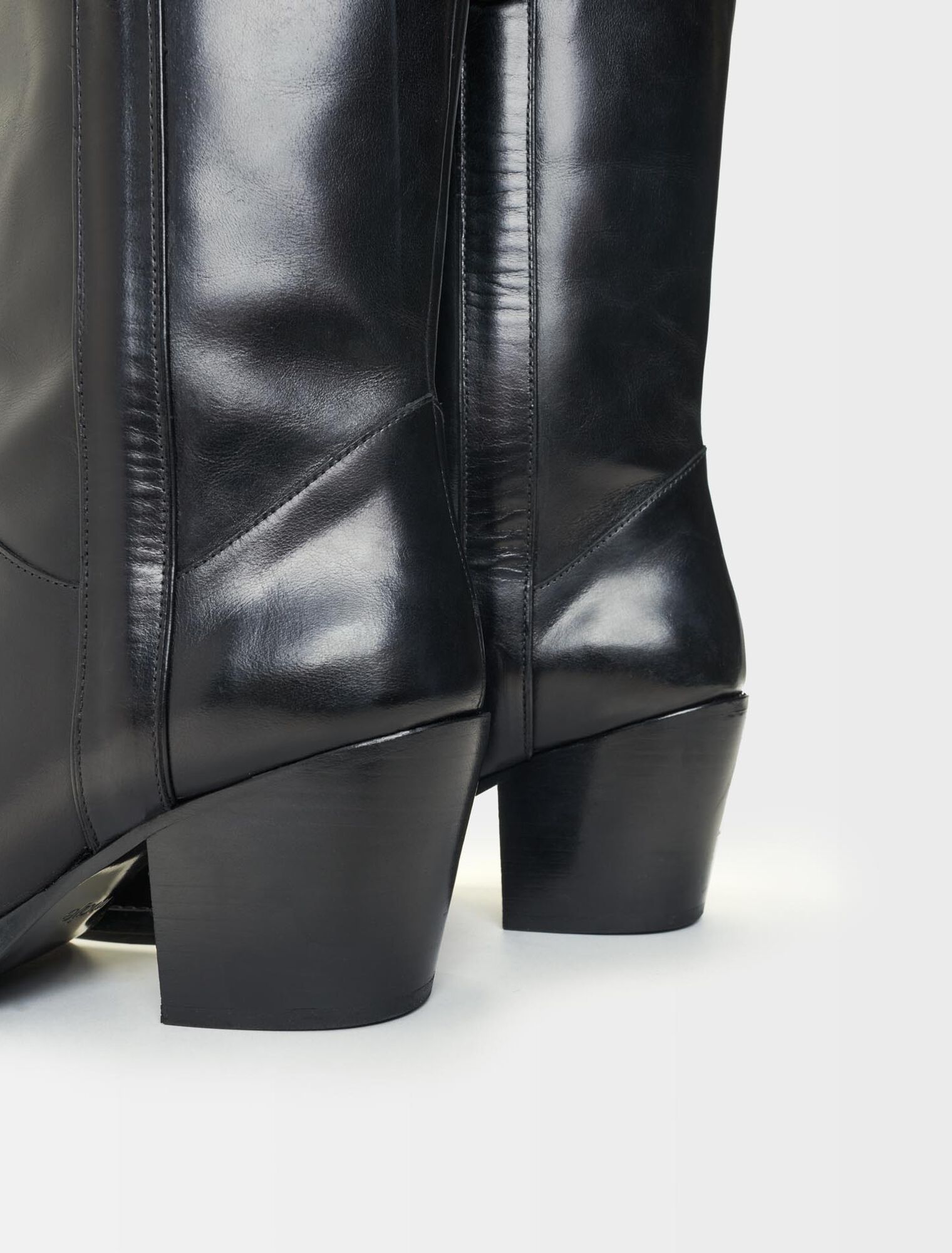 Bottes western en cuir