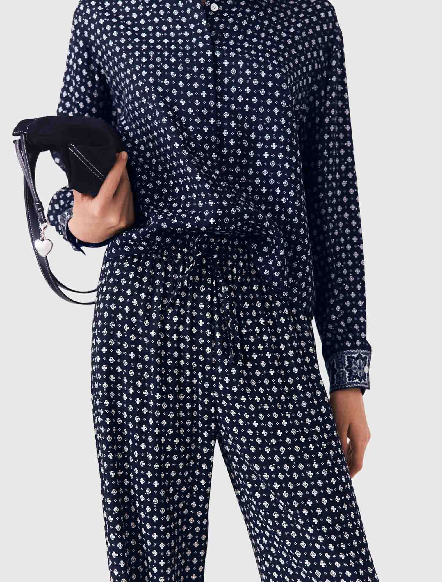 Pantalon imprim&eacute; strass&eacute;