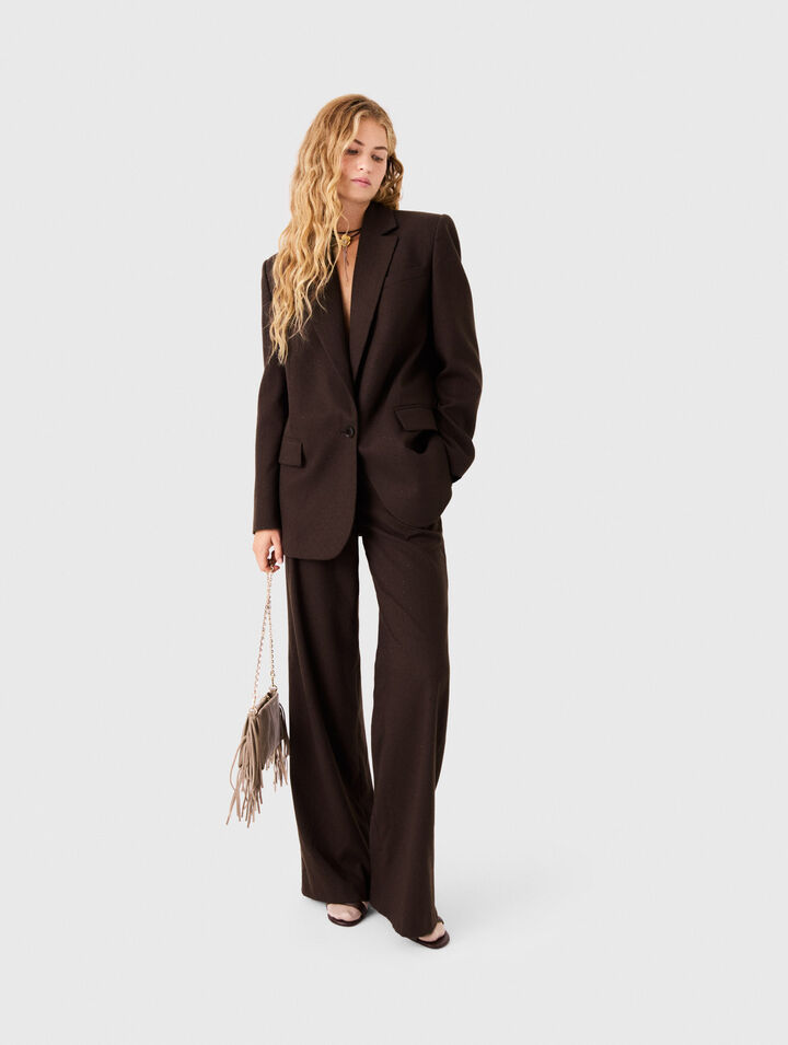Veste de tailleur strass&eacute;