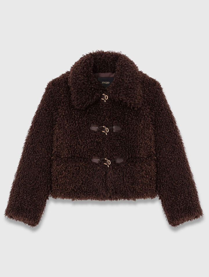Manteau court à bouclette
