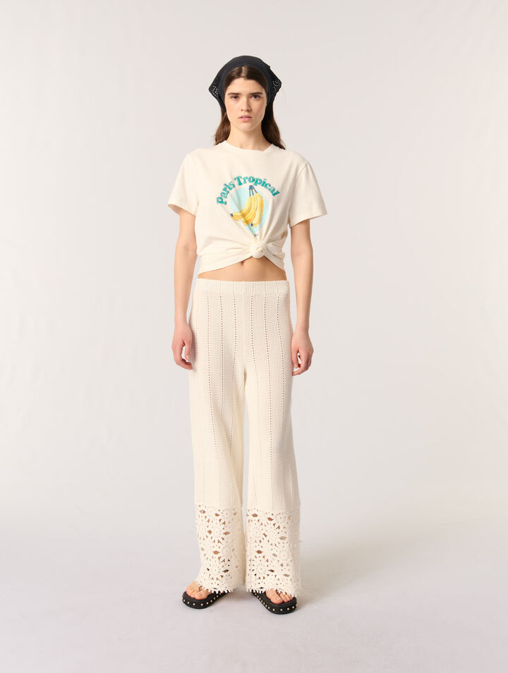 Pantalon en crochet