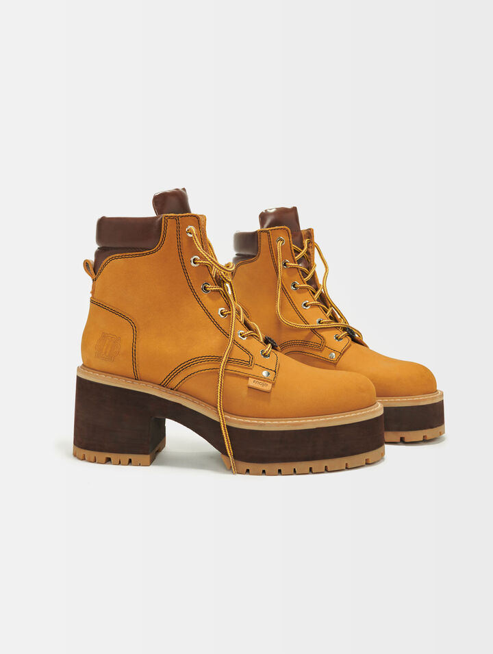Boots en cuir à talons