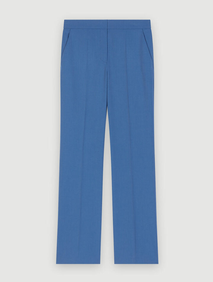 Pantalon de costume droit bleu