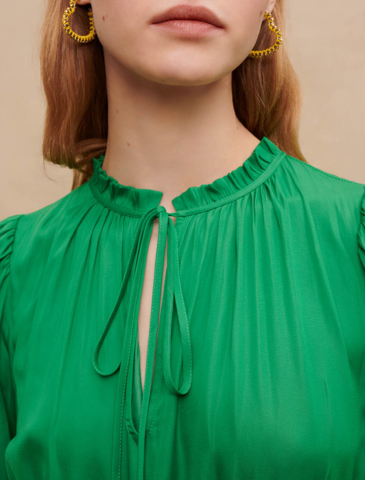 Robe courte à volants