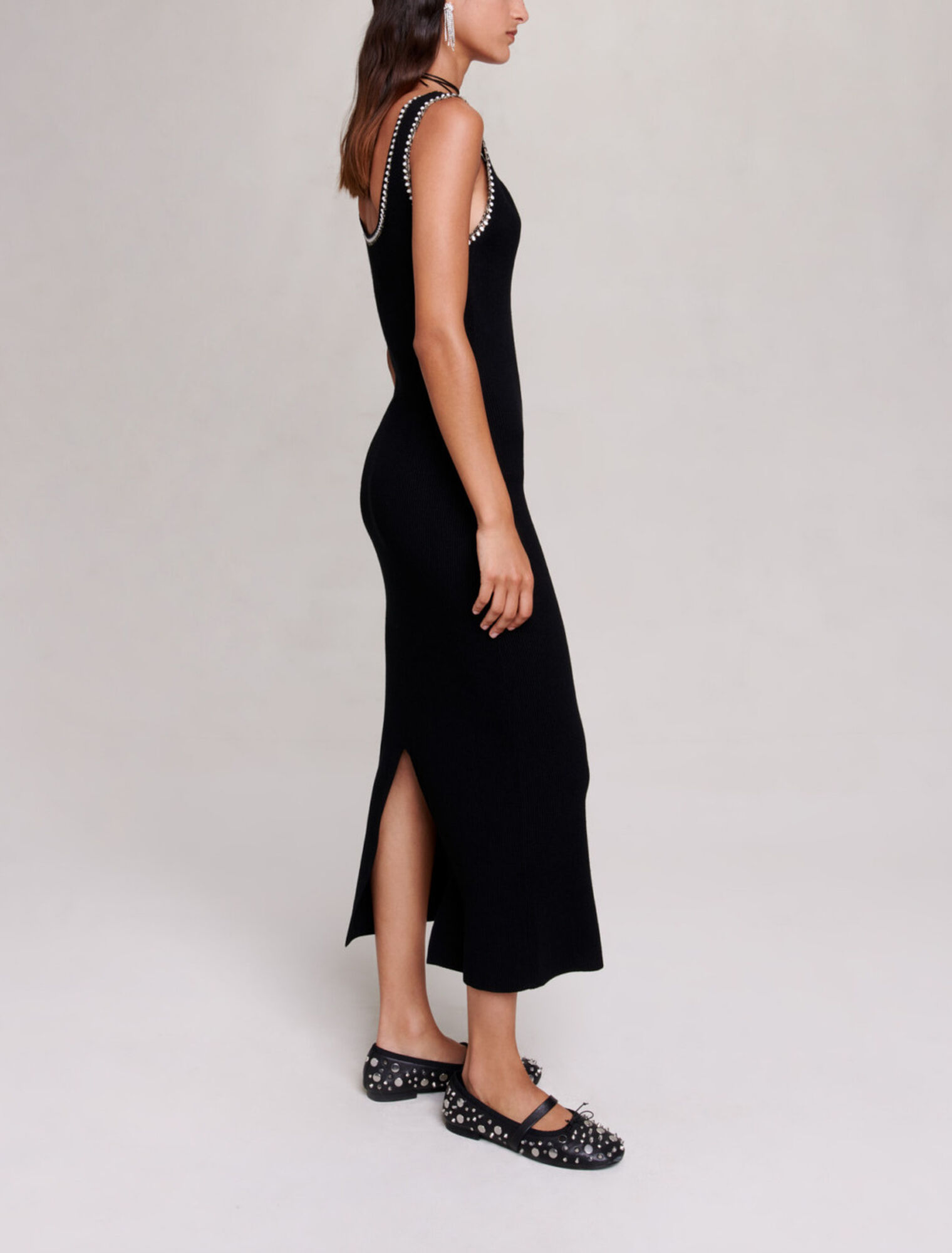 Robe longue en maille