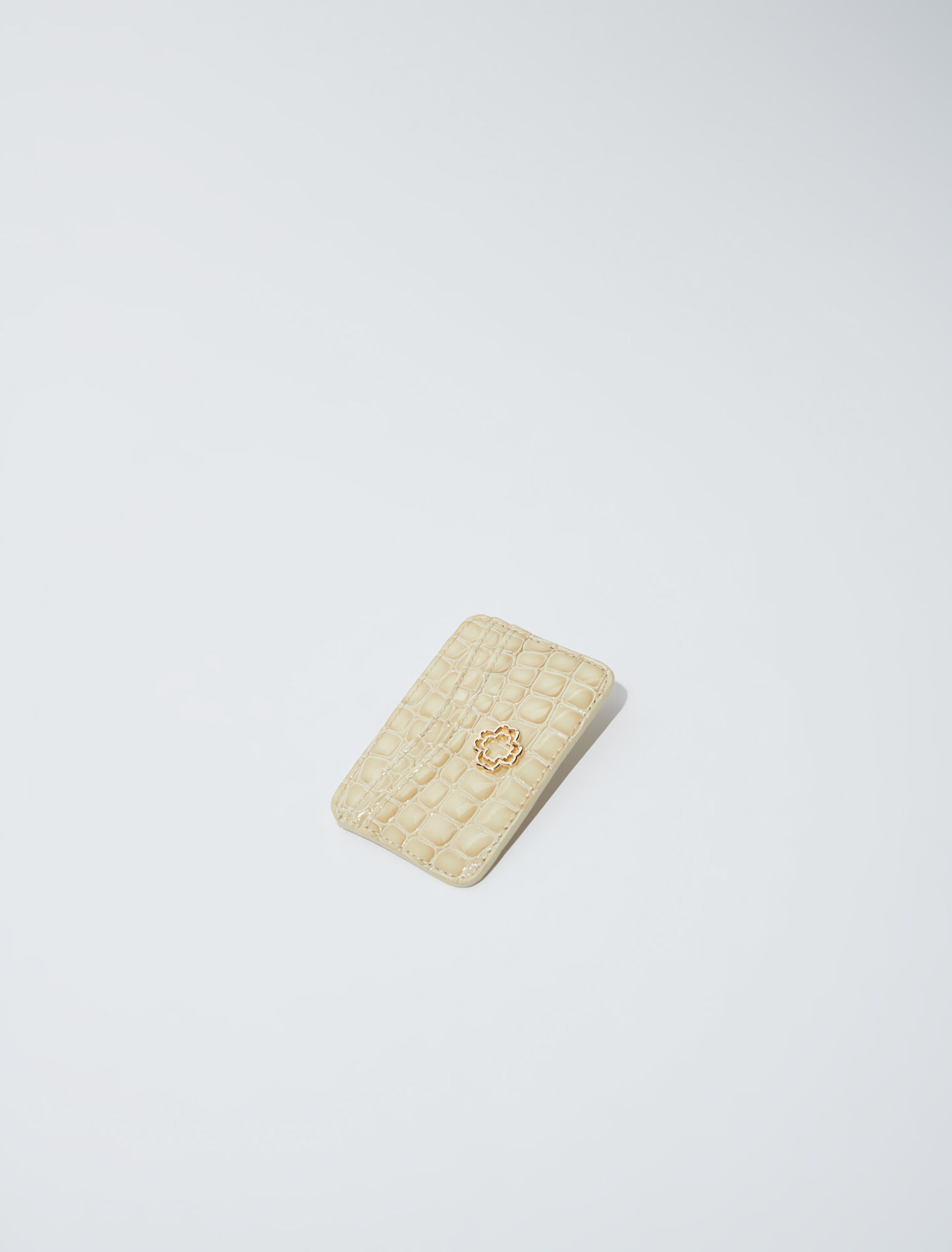 Porte-cartes en cuir glossy