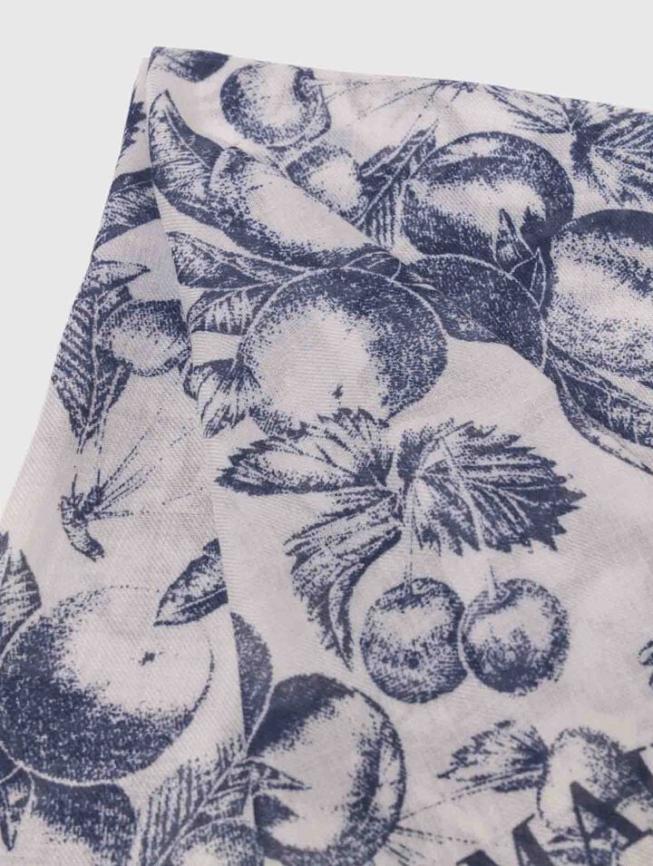 Châle imprimé fruits