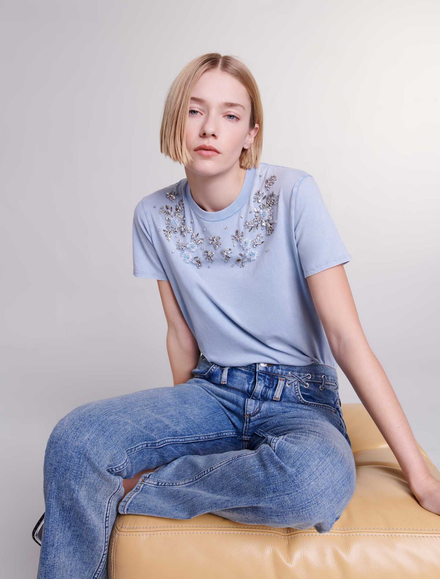 Tee-shirt orné de strass