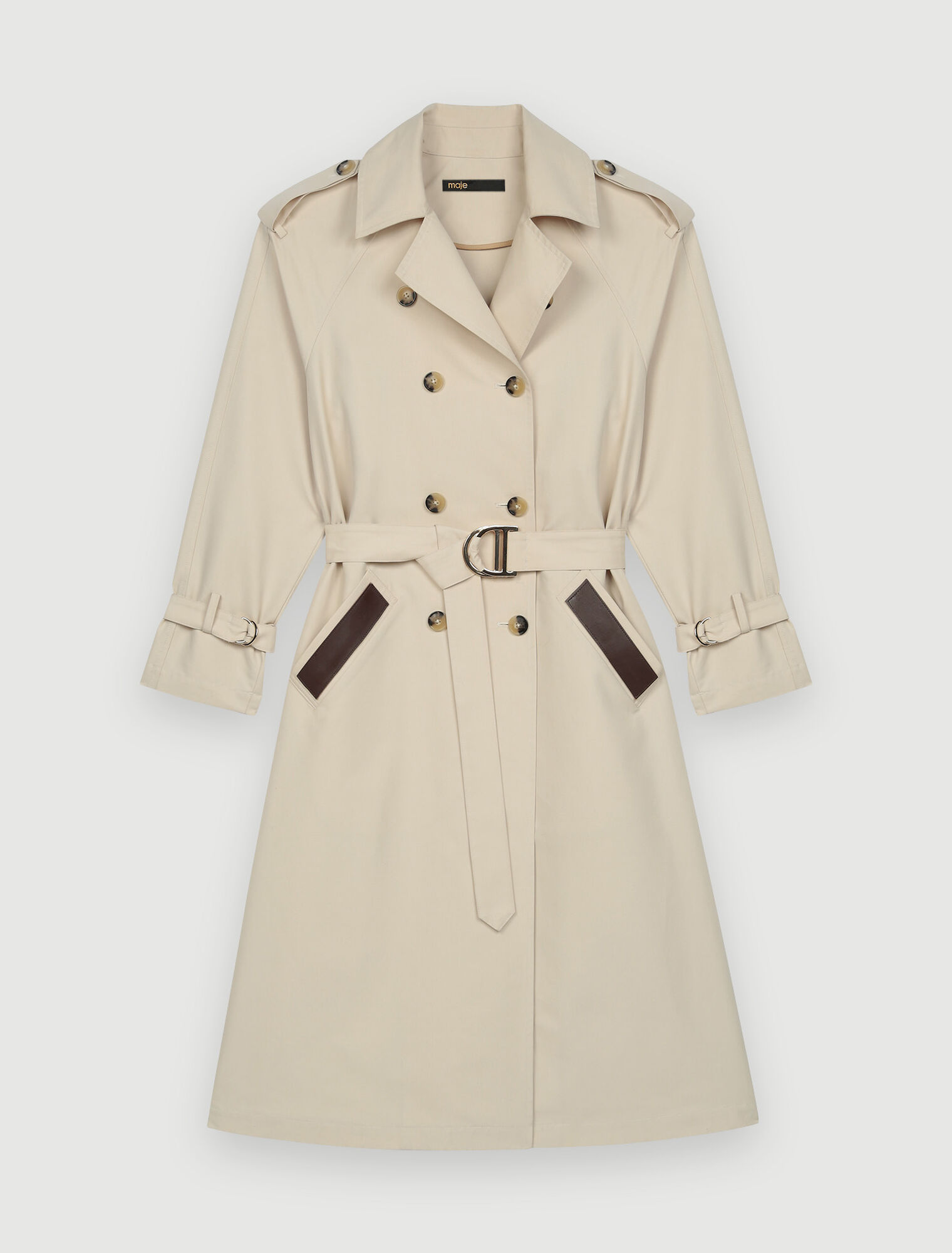 Trench smocké dans le dos