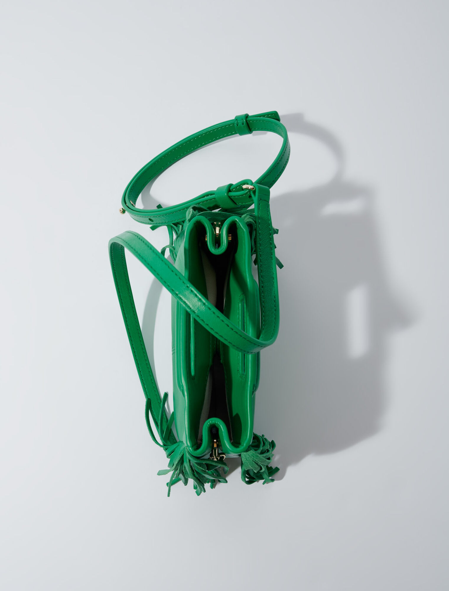 Sac M mini en cuir lisse